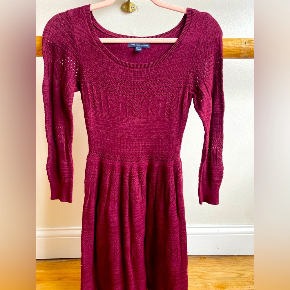 American Eagle A-Line Sweater Dress